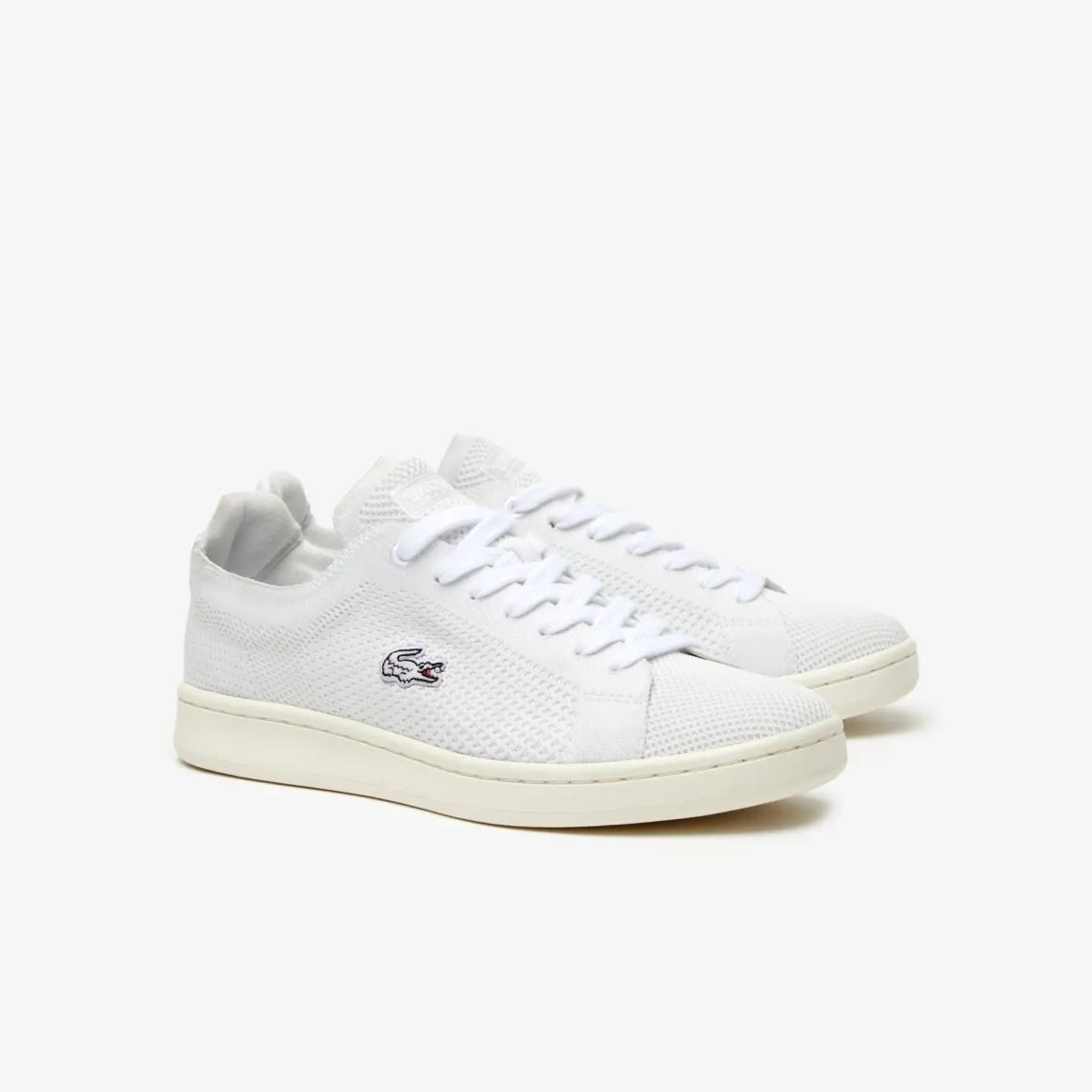 Roland-Garros Chaussures & Chaussettes | Chaussures & Chaussettes-Baskets Carnaby Piquée Femme Lacoste pour - Blanc