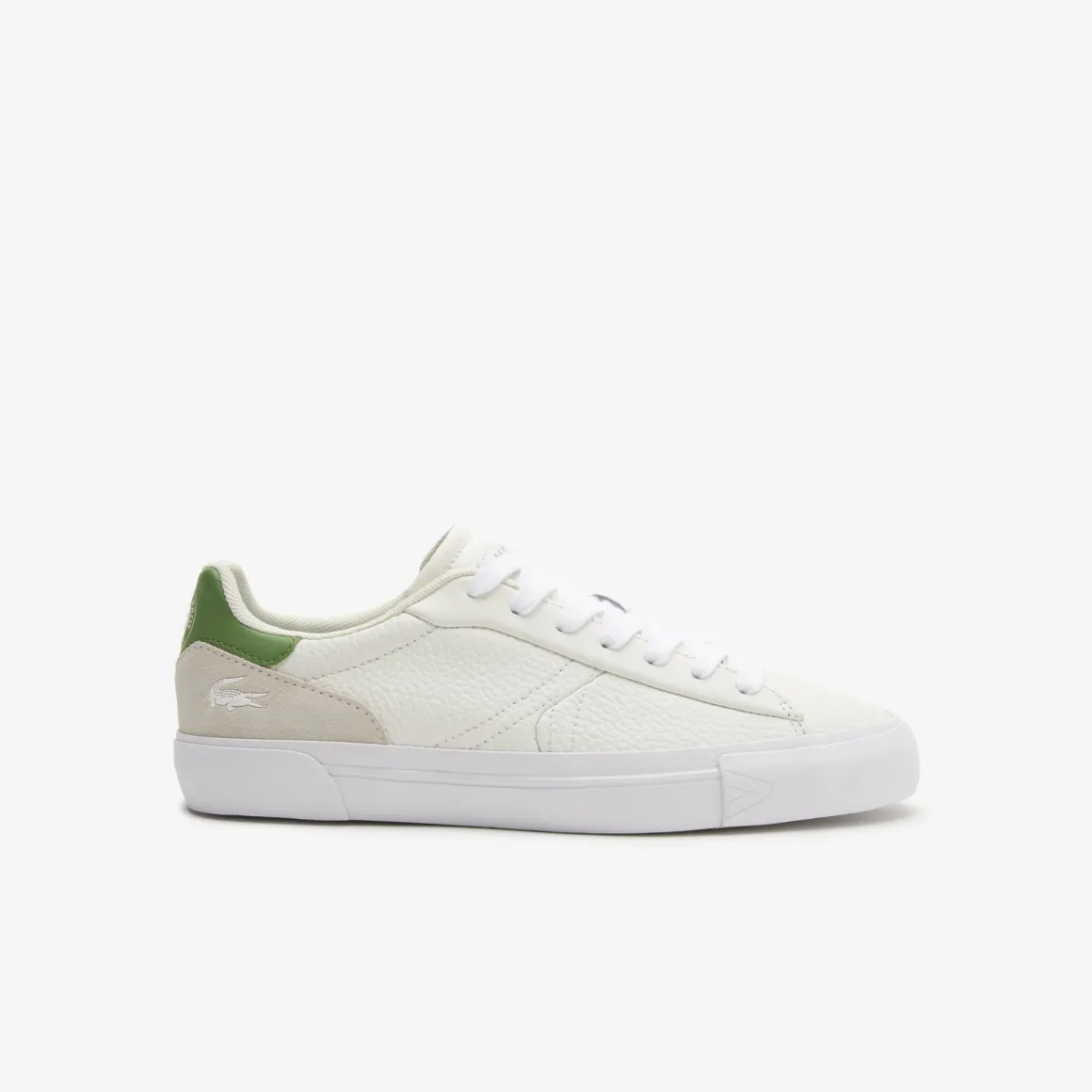 Roland-Garros Chaussures & Chaussettes | Chaussures & Chaussettes-Baskets L006 Lacoste femme pour - Blanc Vert