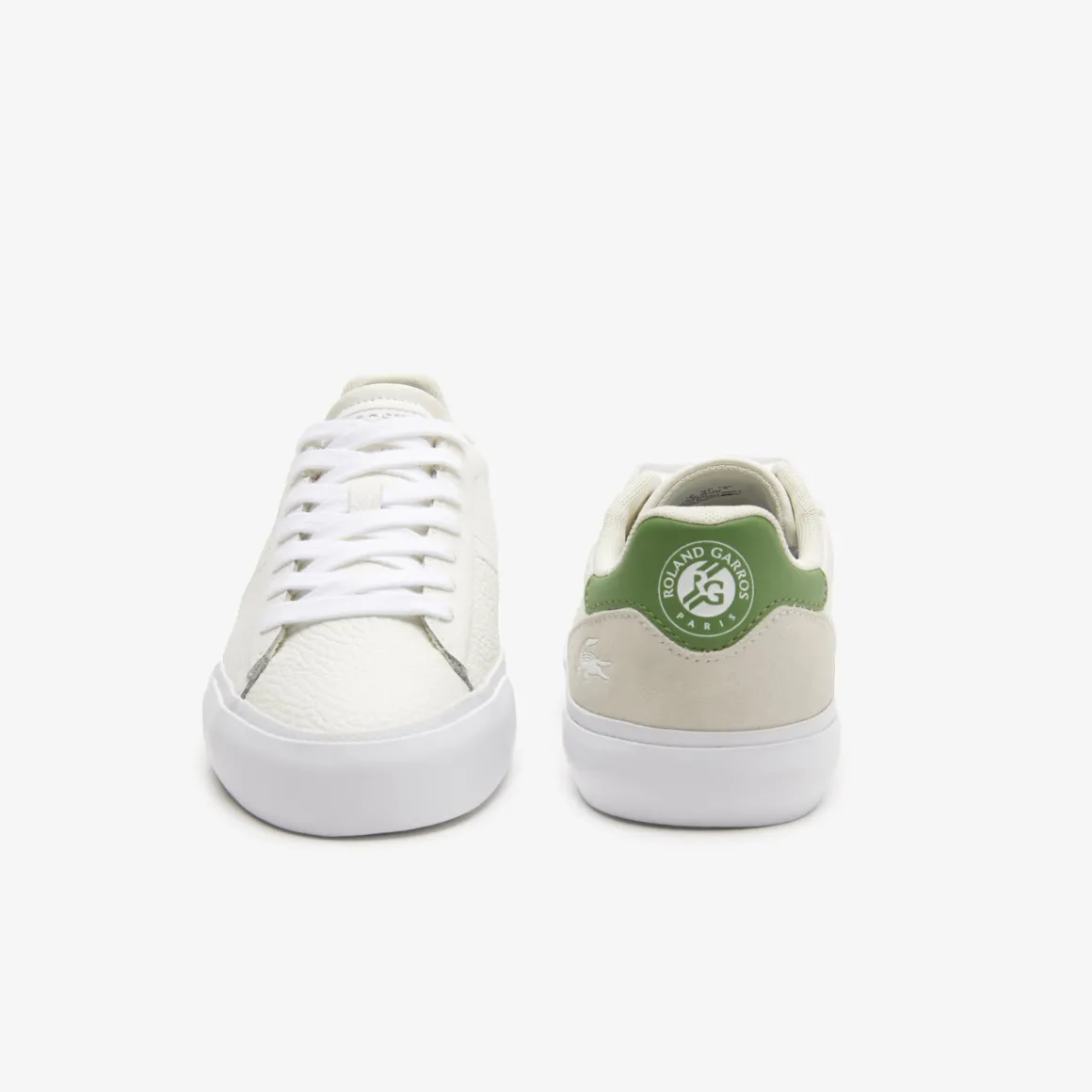 baskets_l_lacoste_femme_pour_rolandgarros__blanc_vert_5.webp Roland-Garros Chaussures & Chaussettes | Chaussures & Chaussettes-Baskets L006 Lacoste femme pour - Blanc Vert