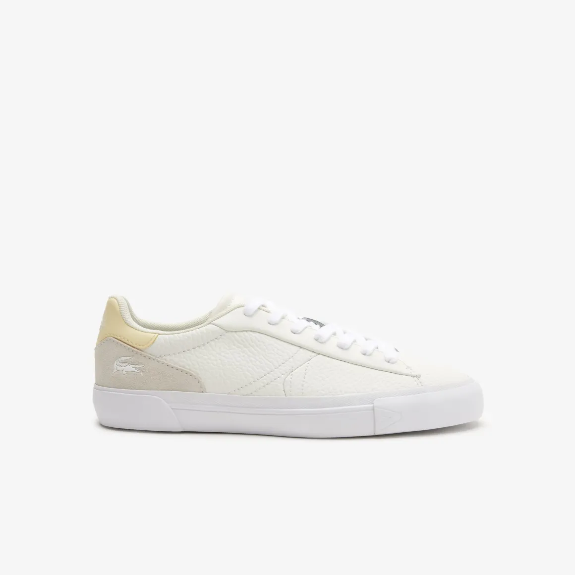 Roland-Garros Chaussures & Chaussettes | Chaussures & Chaussettes-Baskets L006 Lacoste homme pour - Blanc Beige