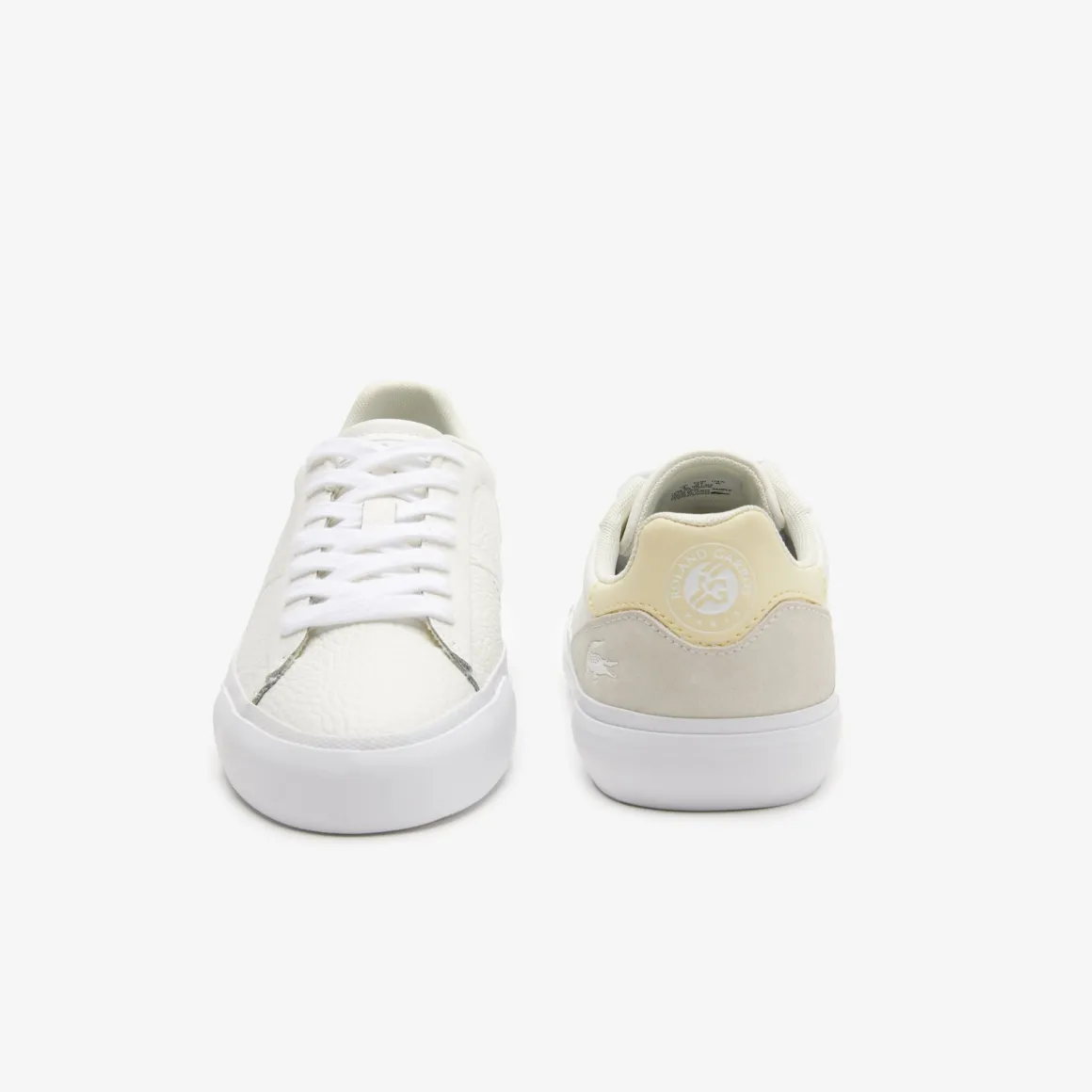 baskets_l_lacoste_homme_pour_rolandgarros__blanc_beige_5.webp Roland-Garros Chaussures & Chaussettes | Chaussures & Chaussettes-Baskets L006 Lacoste homme pour - Blanc Beige