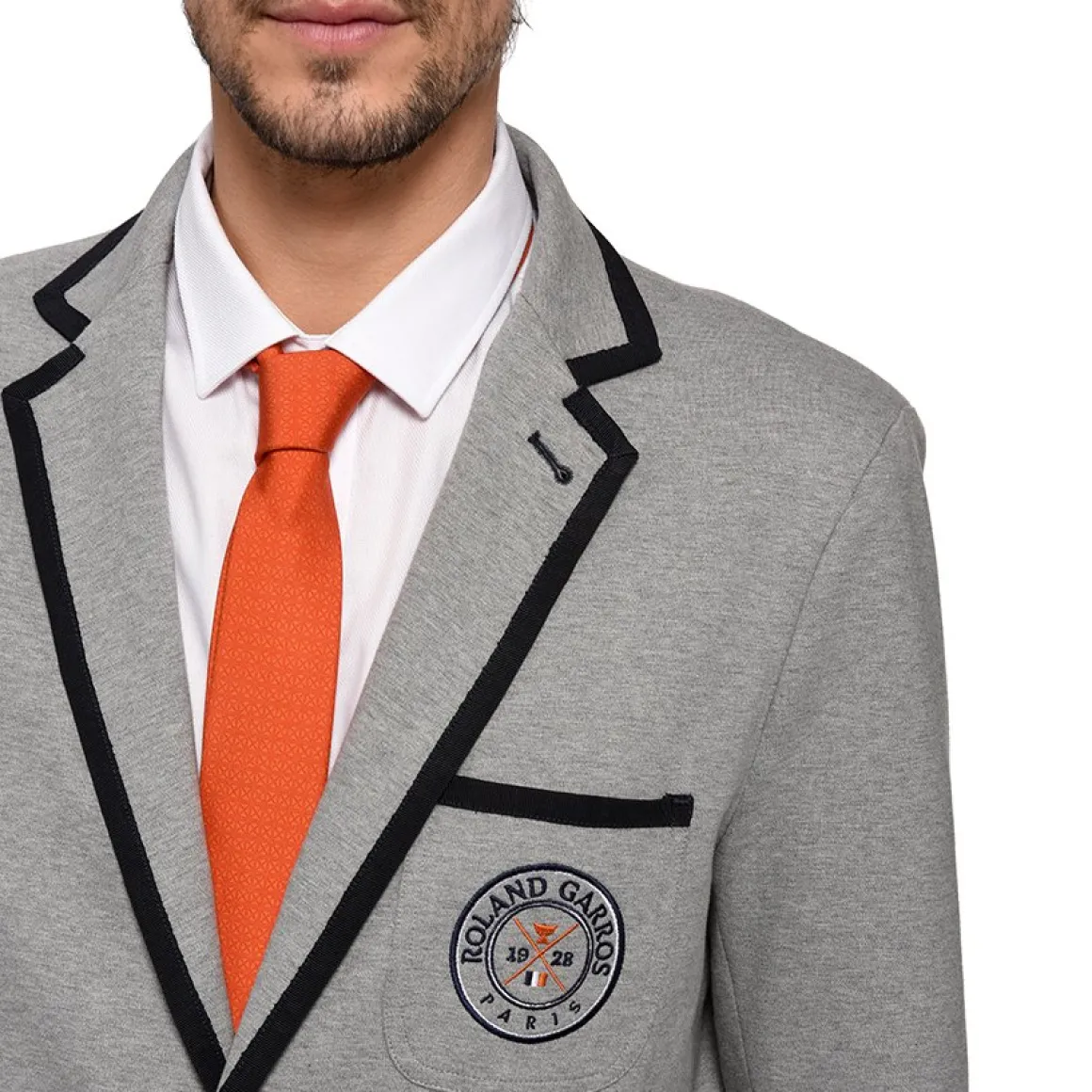 blazer_club_jersey_broderie_signature_rolandgarros_homme__gris_chin_2.webp Roland-Garros Vestes-Blazer club jersey broderie signature homme - gris chiné