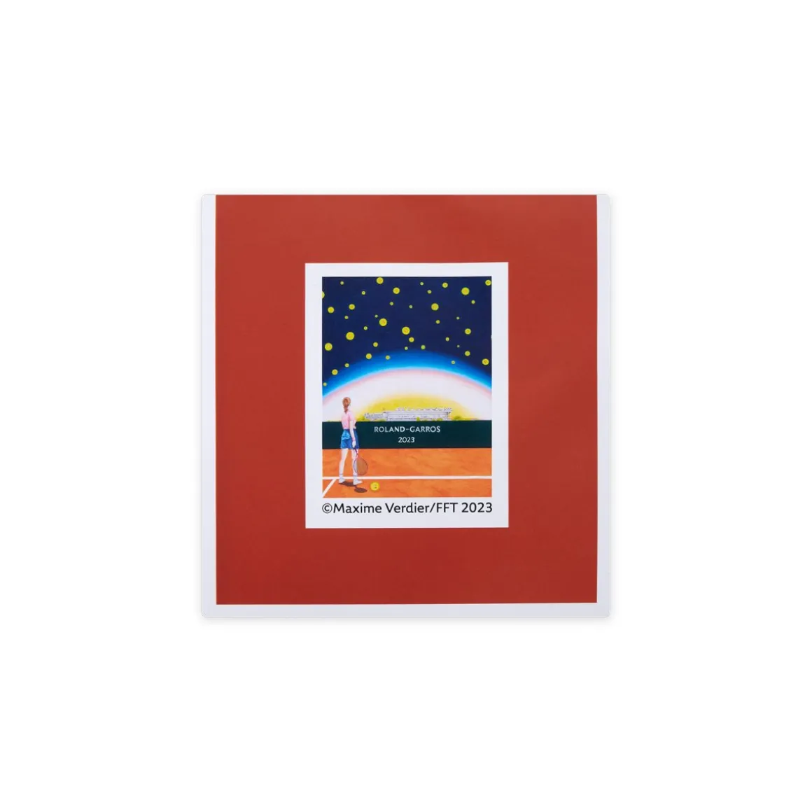 Roland-Garros Papeterie-Carnet de 4 timbres Affiche 2023