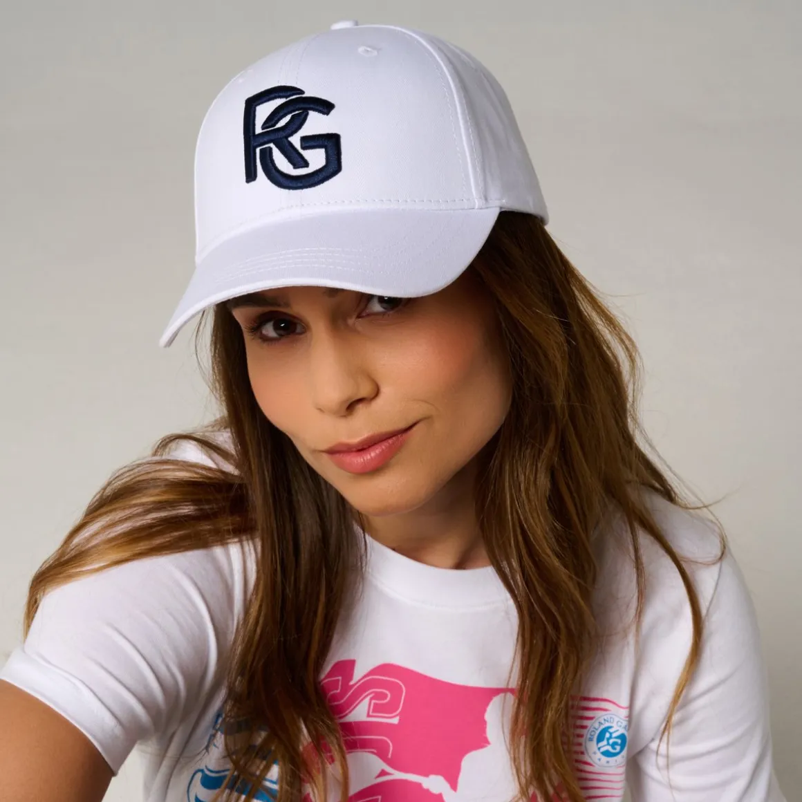 Roland-Garros Casquettes & Chapeaux | Casquettes & Chapeaux-Casquette Logo brodé - Blanc