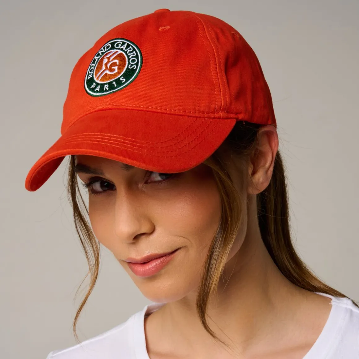 Roland-Garros Casquettes & Chapeaux | Casquettes & Chapeaux-Casquette Logo brodé - Terre battue