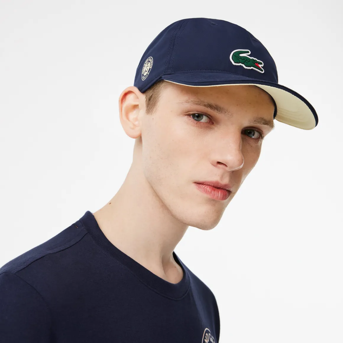 Roland-Garros Casquettes & Chapeaux | Casquettes & Chapeaux-Casquette Performance Unisexe Lacoste x - Marine et Jaune