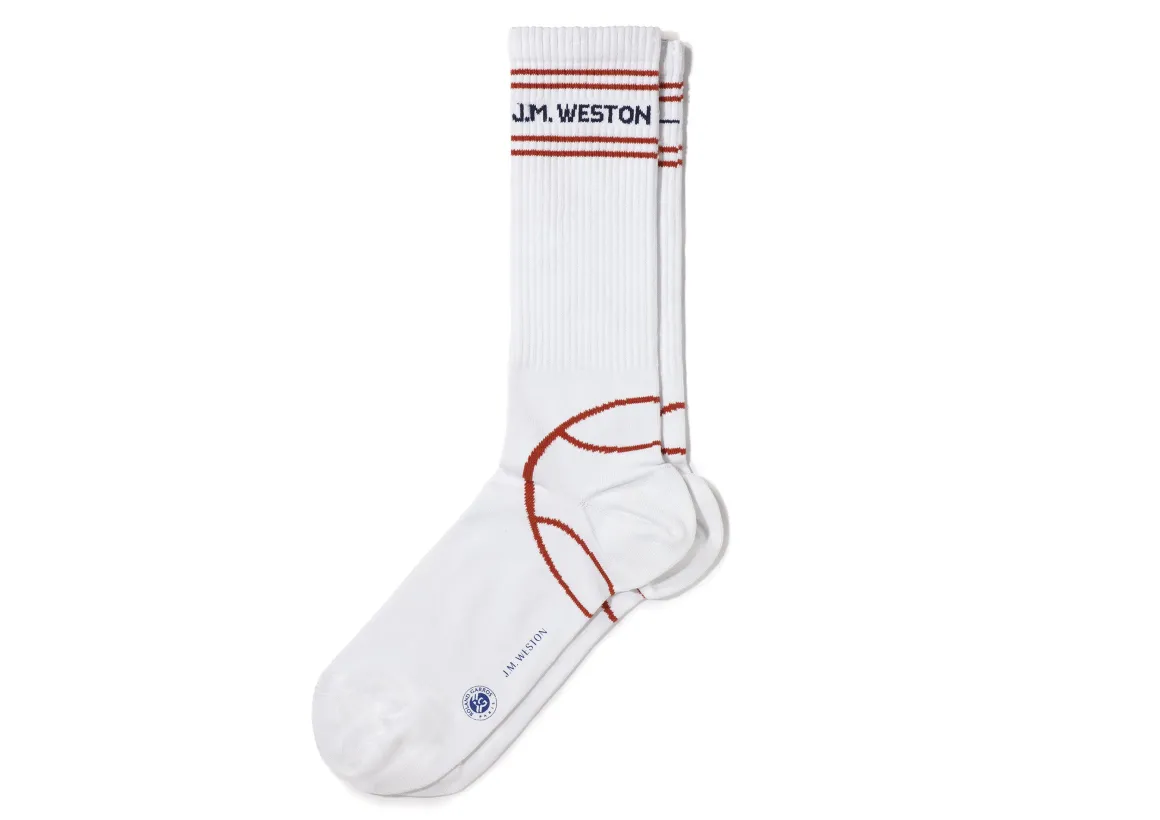 Roland-Garros Chaussures & Chaussettes | Chaussures & Chaussettes-Chaussettes Hautes Mixtes J.M. Weston x - Blanc