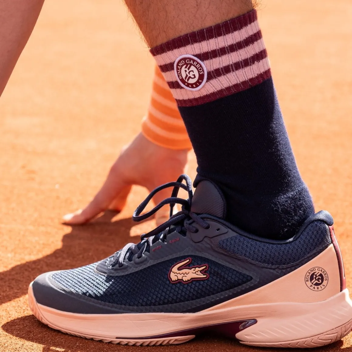 Roland-Garros Tenues De Ramasseurs De Balles | Chaussures & Chaussettes-Chaussettes Ramasseur unisexe Lacoste x - Marine