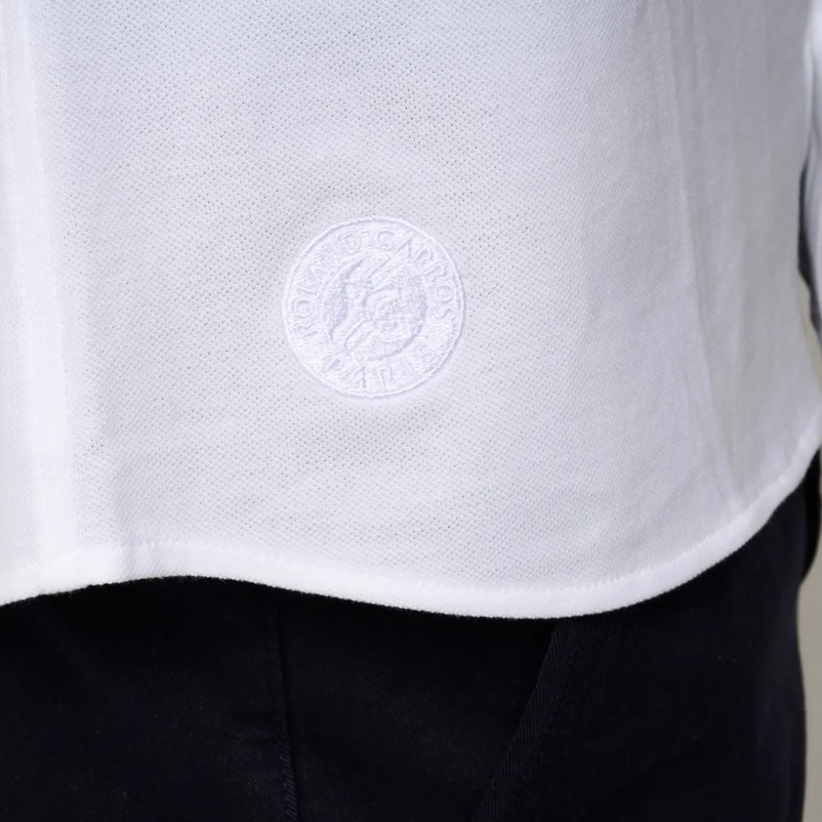 Roland-Garros Polos-Chemise Heritage homme - Ecru
