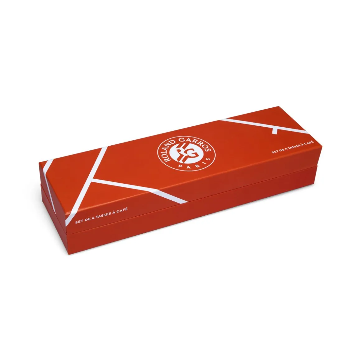 Roland-Garros Mugs & Gourdes-Coffret de 4 tasses - Terre Battue