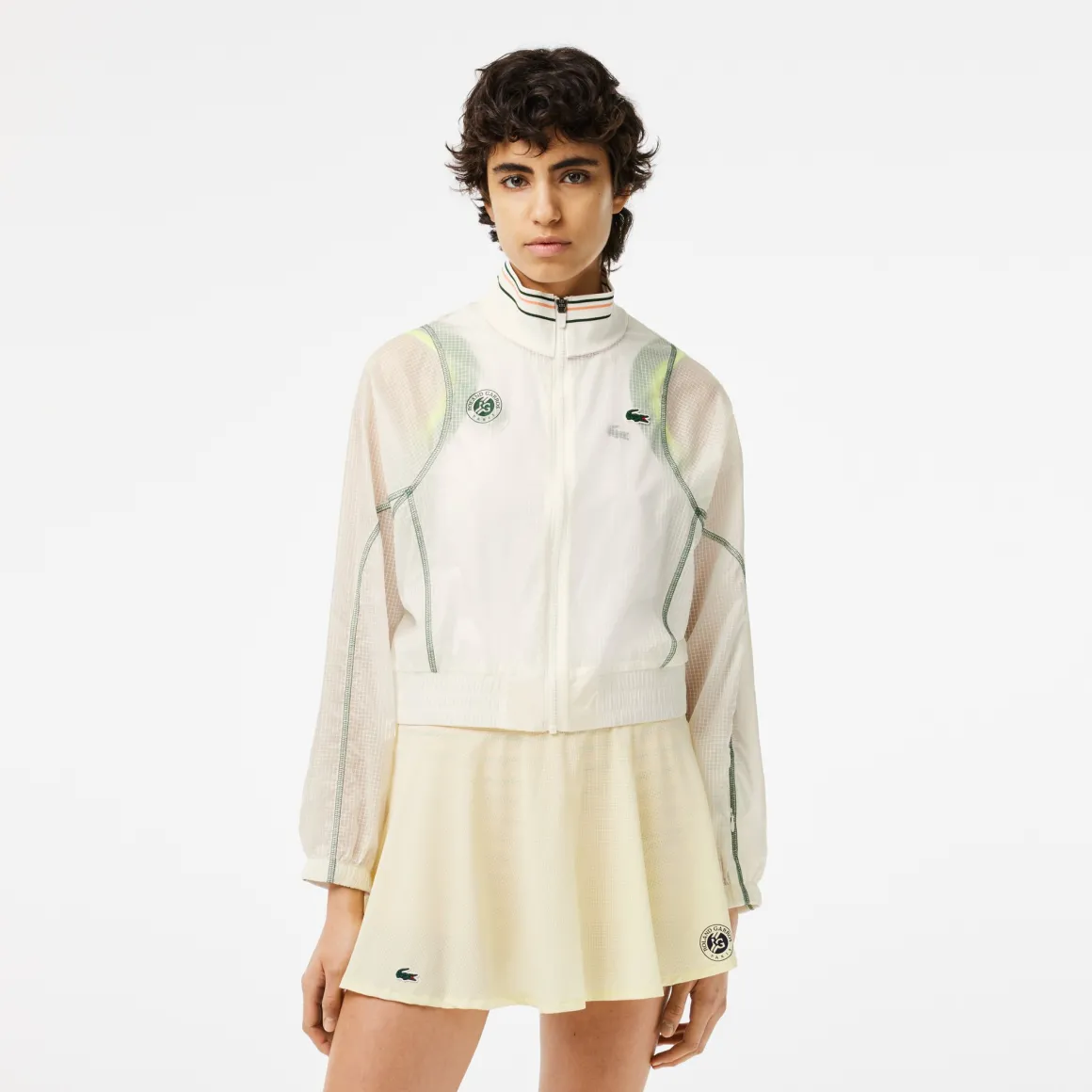 Roland-Garros Vestes-Coupe-vent femme club Lacoste x - Jaune