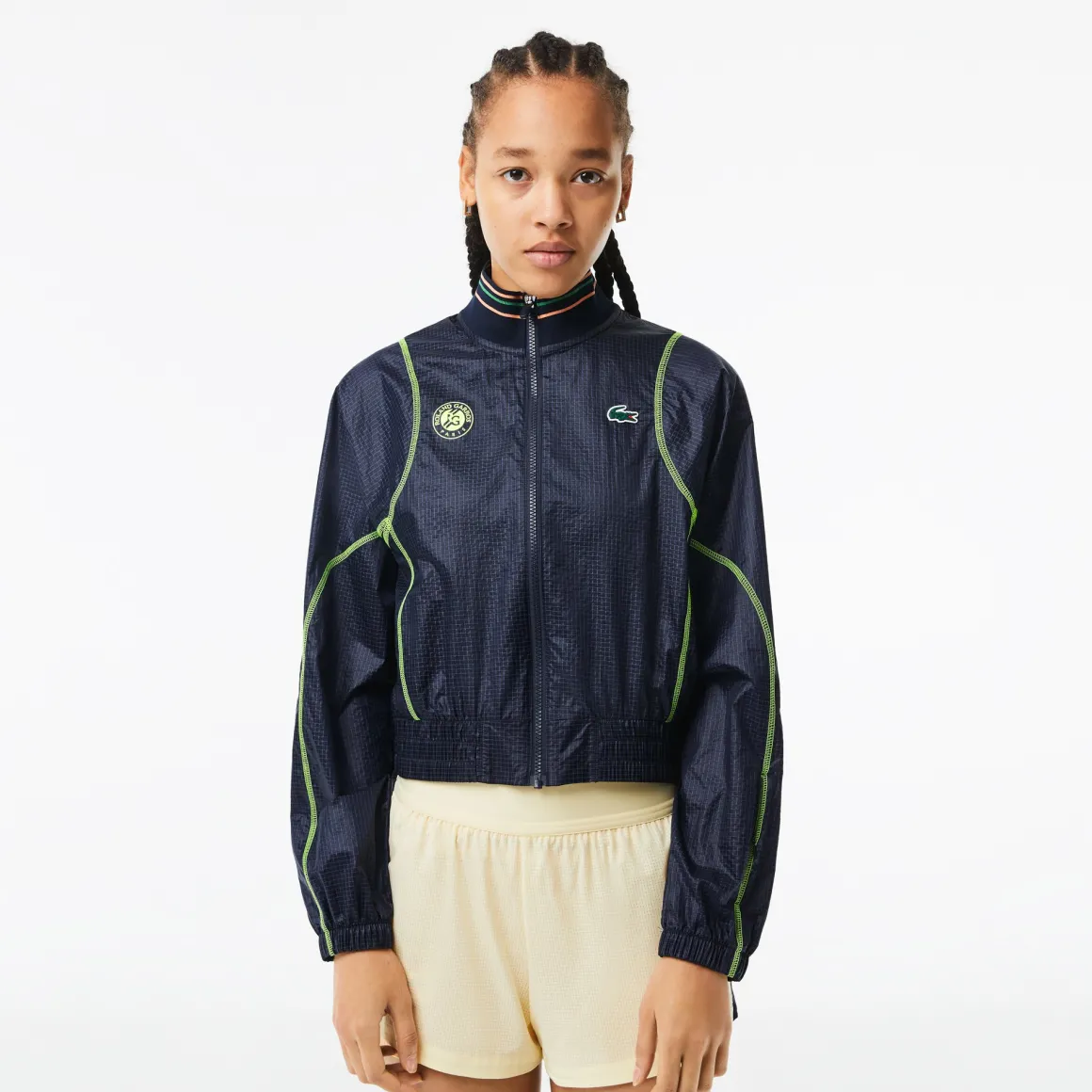 Roland-Garros Vestes-Coupe-vent femme performance Lacoste x - Marine et jaune