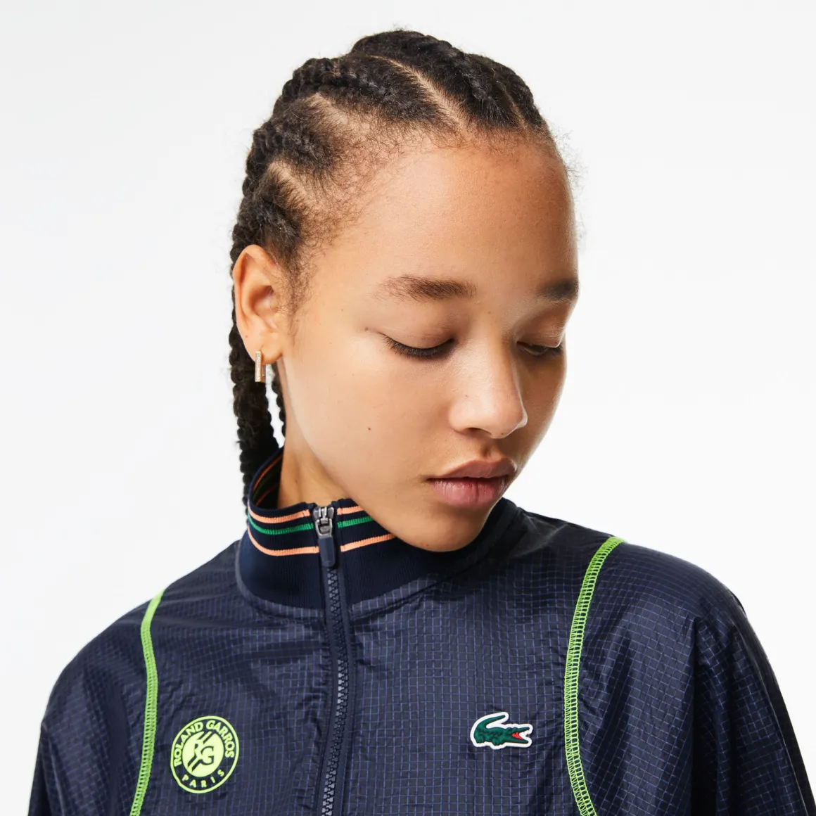 Roland-Garros Vestes-Coupe-vent femme performance Lacoste x - Marine et jaune