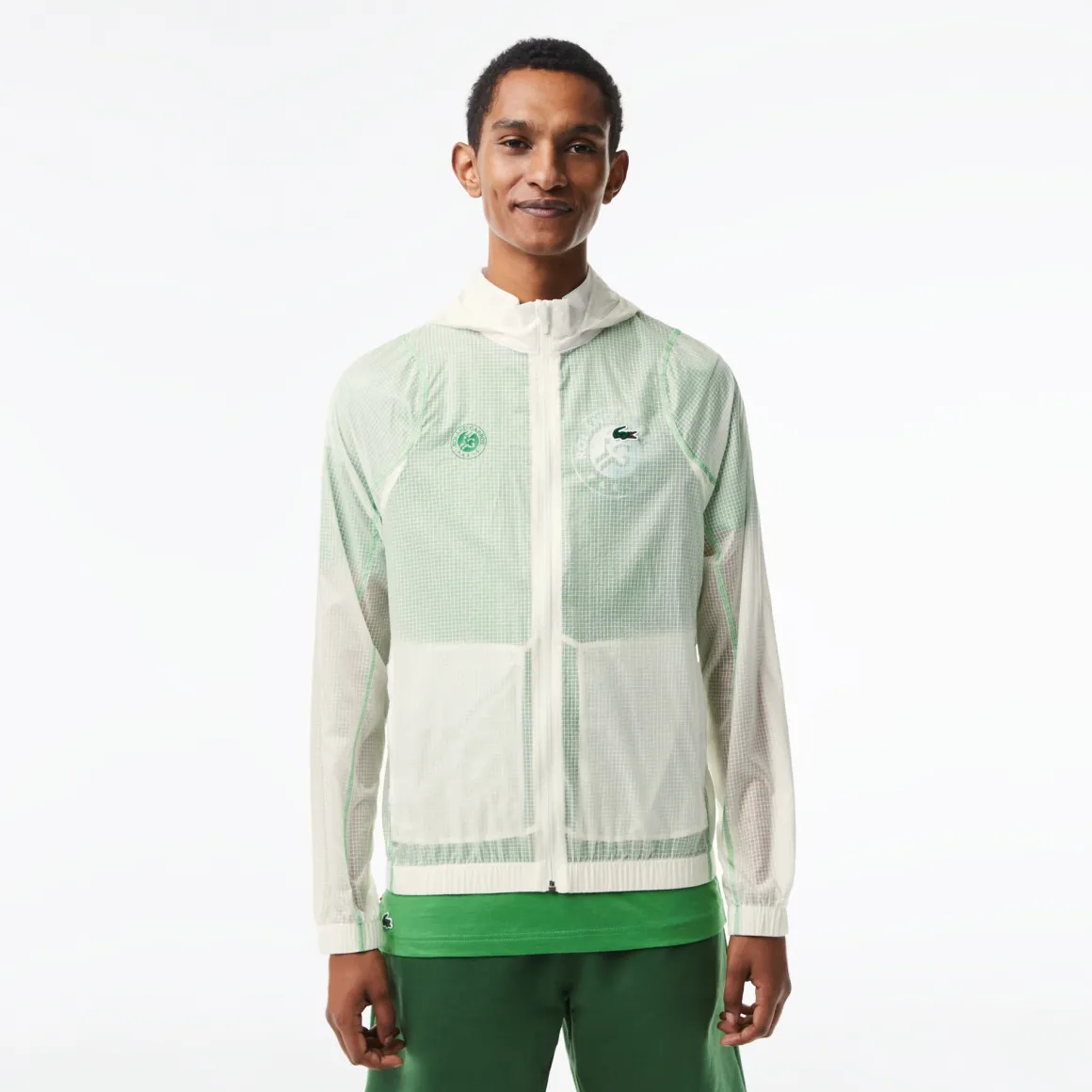 Roland-Garros Vestes-Coupe-vent Homme Lacoste pour - Blanc