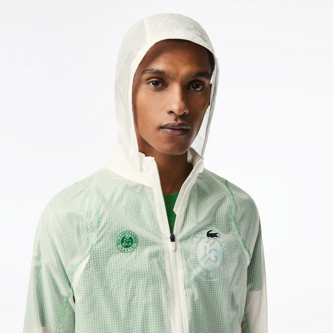 Roland-Garros Vestes-Coupe-vent Homme Lacoste pour - Blanc