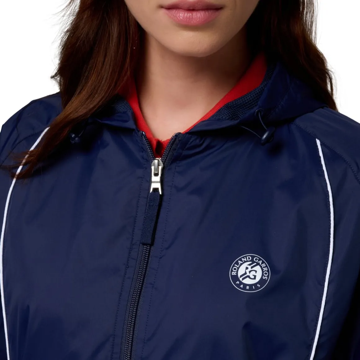 Roland-Garros Vestes-Coupe-vent pliable femme - Marine