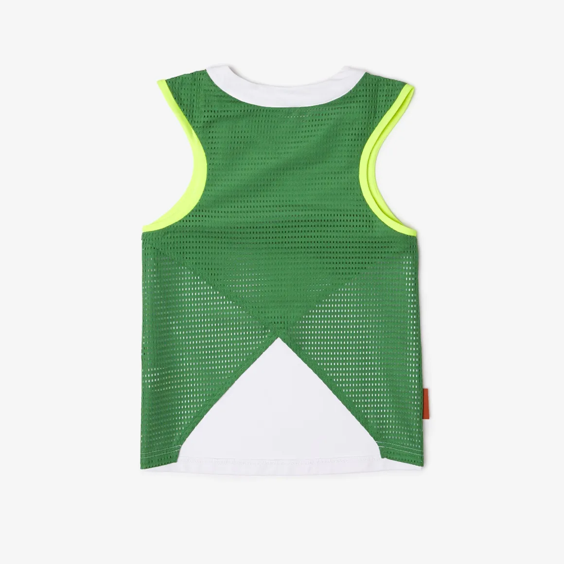 Roland-Garros Tenue De Tennis Femmes | Tenues De Tennis Femmes-Débardeur femme Lacoste pour Roland Garros - Blanc Vert