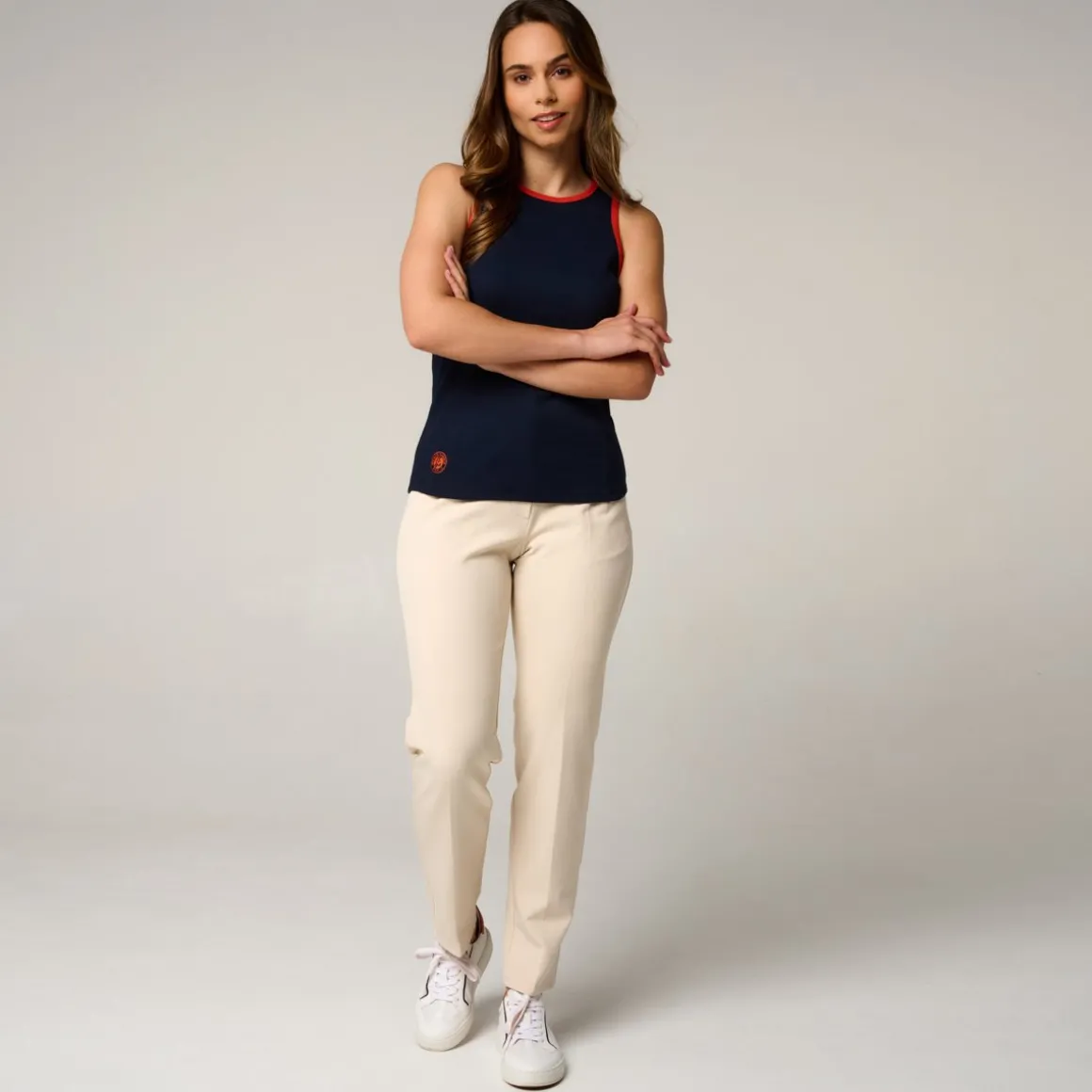 Roland-Garros T Shirts & Débardeurs-Débardeur Heritage femme - Marine