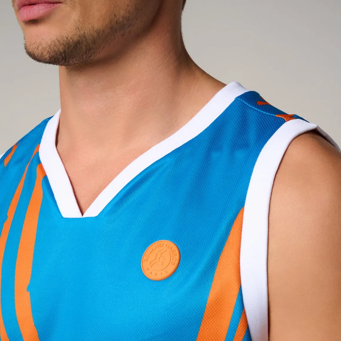 Roland-Garros T-shirts-Débardeur Pop Energy homme - Bleu et Terre Battue