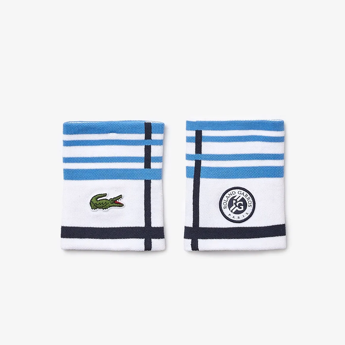 Roland-Garros Accessoires | Accessoires-Duo de poignets de tennis Lacoste pour - Blanc et bleu