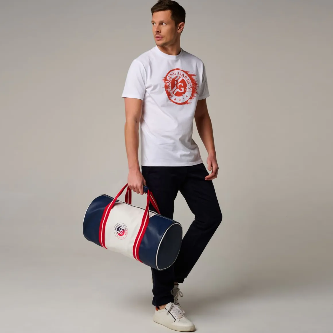 Roland-Garros Sacs De Sport | Sacs-Grand modèle Sac Polochon Tricolore - Multicolor