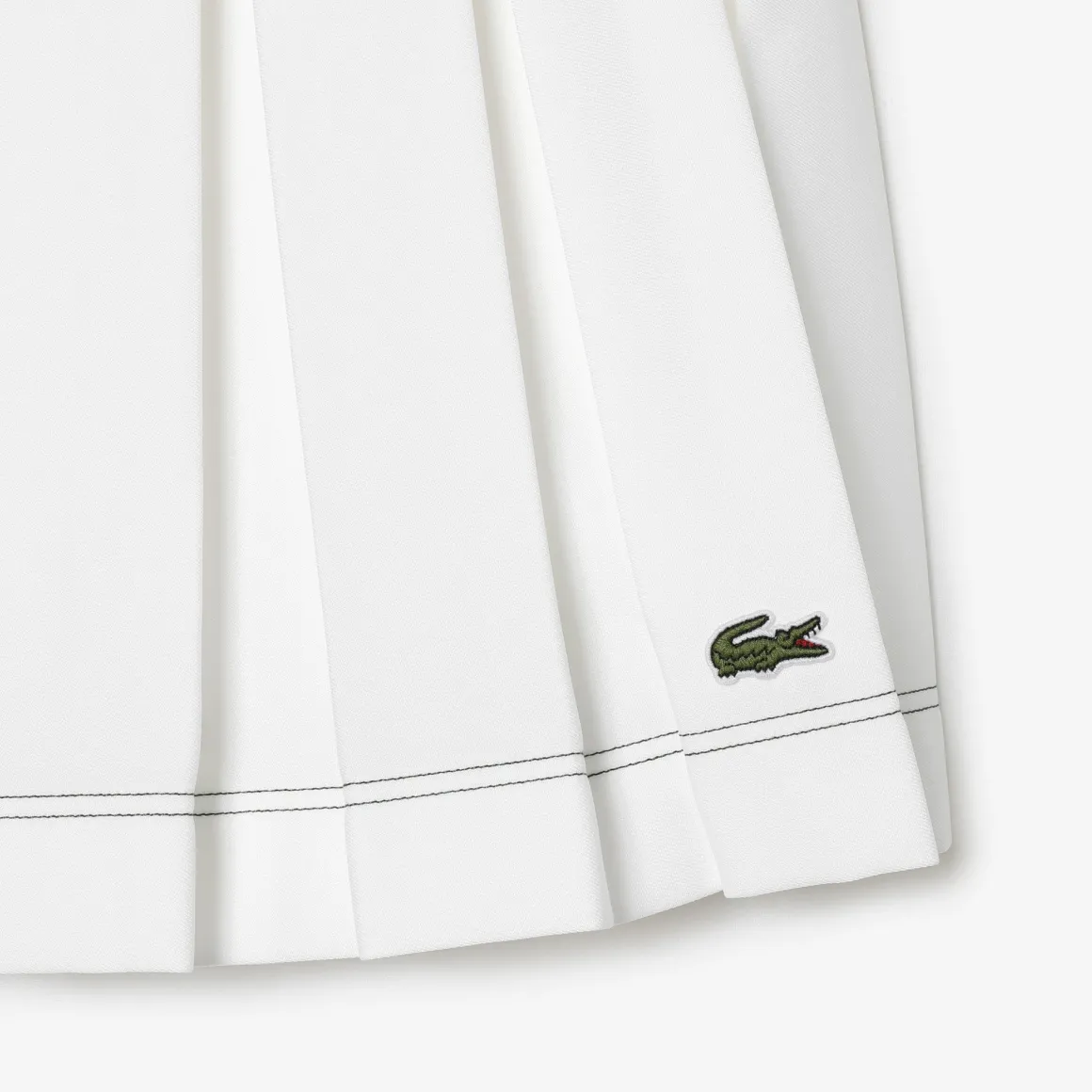 jupe_femme_club_lacoste_x_rolandgarros__blanc_2.webp Roland-Garros Tenue De Tennis Femmes | Tenues De Tennis Femmes-Jupe femme club Lacoste x - Blanc