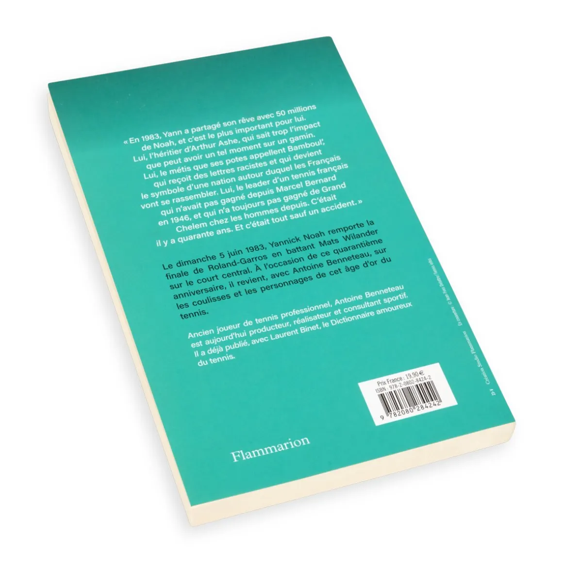 Roland-Garros Papeterie-Livre "1983" de Yannick Noah et Antoine Benneteau - édition Flammarion
