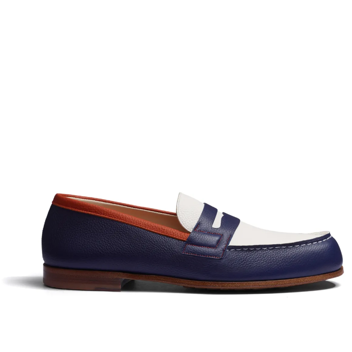 mocassins_homme_jm_weston_x_rolandgarros__marine_3.webp Roland-Garros Chaussures & Chaussettes | Chaussures-Mocassins Homme J.M Weston x - Marine