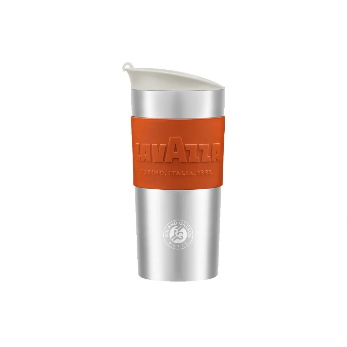 Roland-Garros Mugs & Gourdes-Mug de voyage Lavazza x - Terre battue & Blanc