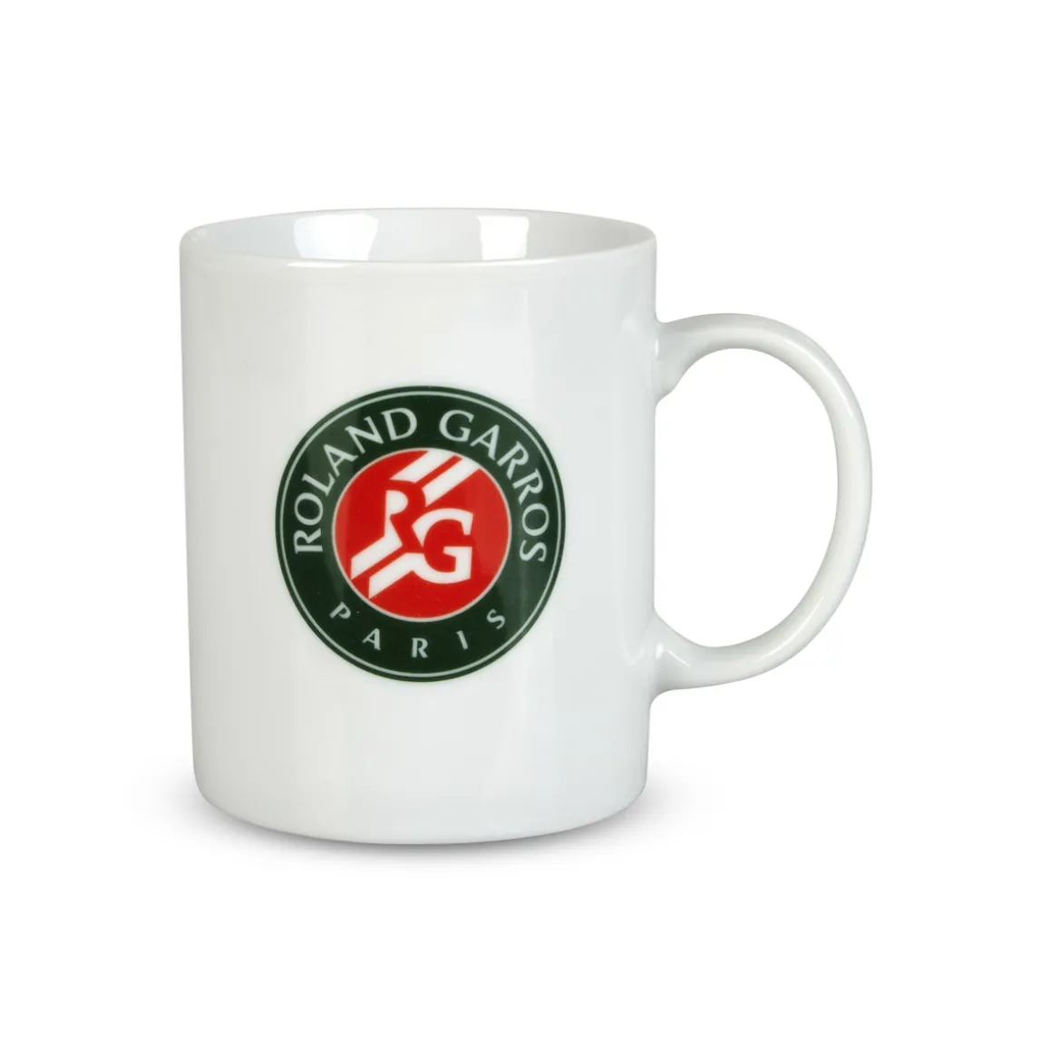 Roland-Garros Mugs & Gourdes-Mug logo tricolore - blanc