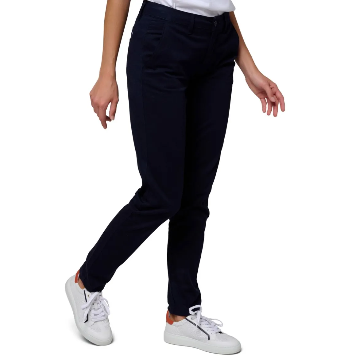 Roland-Garros Jupes, Robes & Pantalons-Pantalon Chino Héritage Femme - Marine