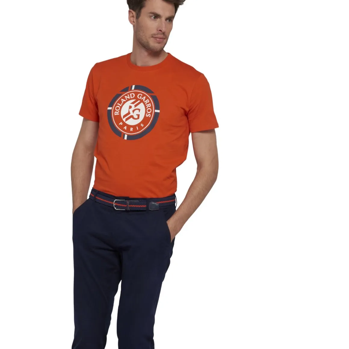 Roland-Garros Pantalons & Shorts-Pantalon chino homme - bleu marine
