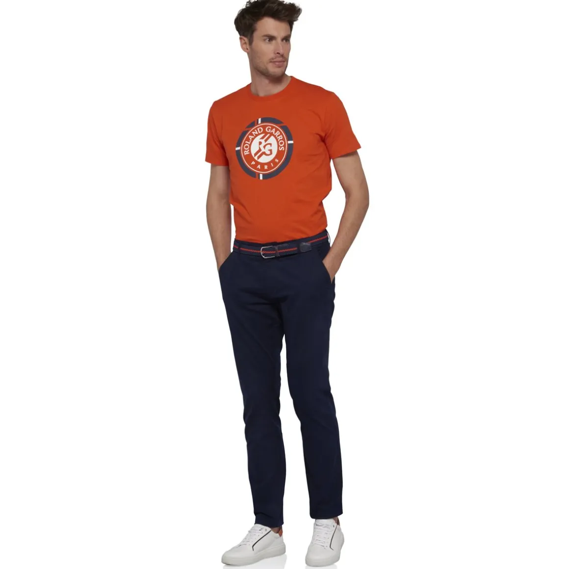 Roland-Garros Pantalons & Shorts-Pantalon chino homme - bleu marine