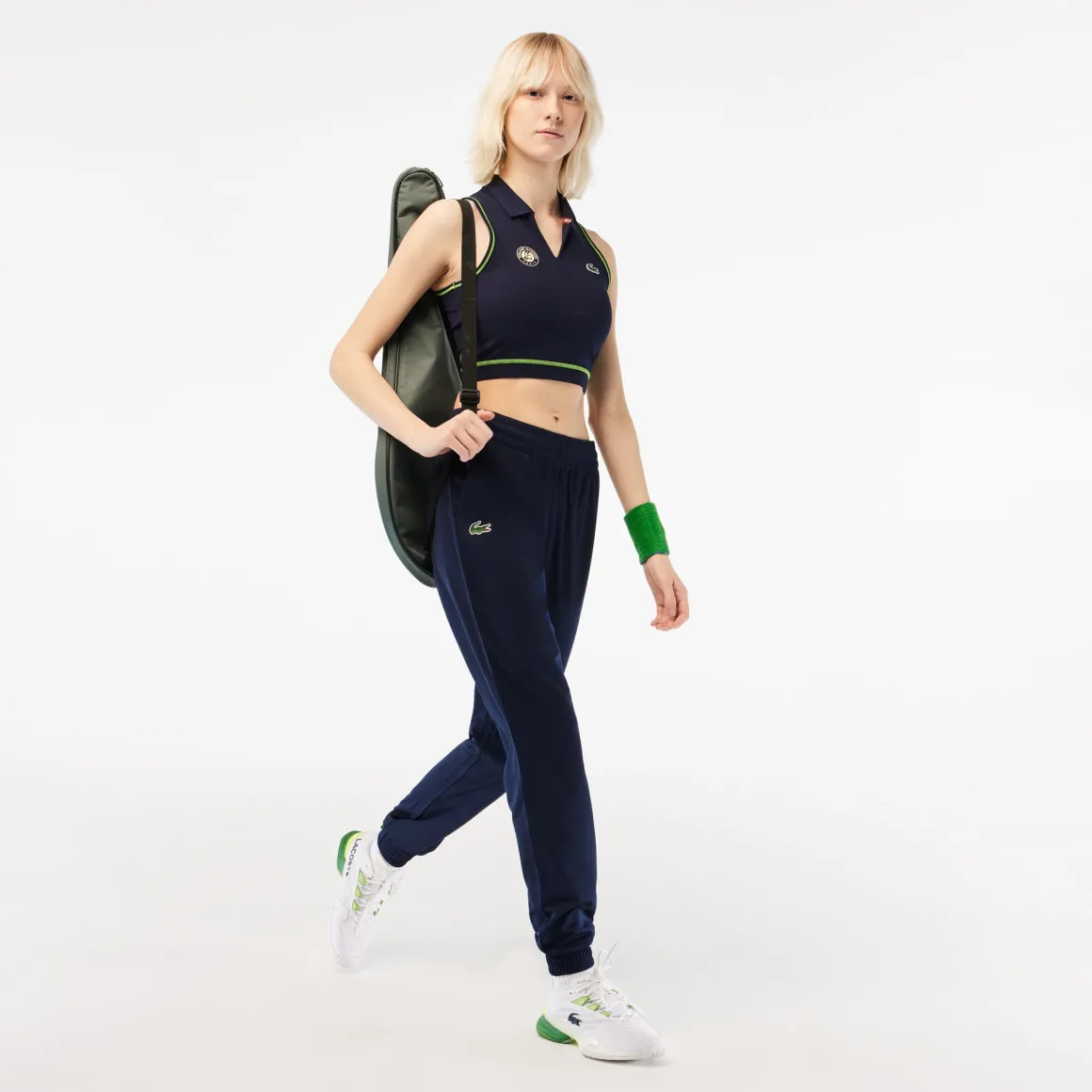 Roland-Garros Tenues De Ramasseurs De Balles | Tenue De Tennis Femmes-Pantalon femme ramasseuse de balles Lacoste x - Marine
