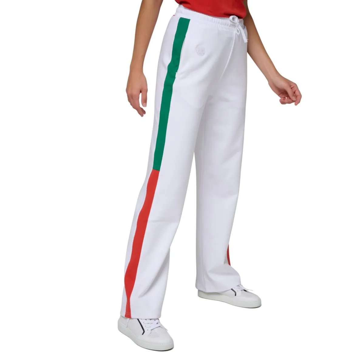 Roland-Garros Jupes, Robes & Pantalons-Pantalon Heritage Femme - Blanc