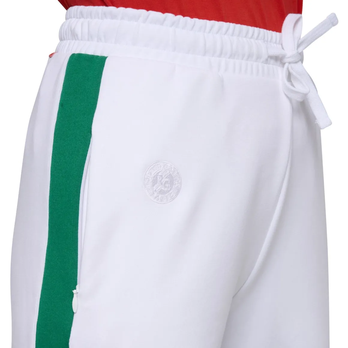 Roland-Garros Jupes, Robes & Pantalons-Pantalon Heritage Femme - Blanc