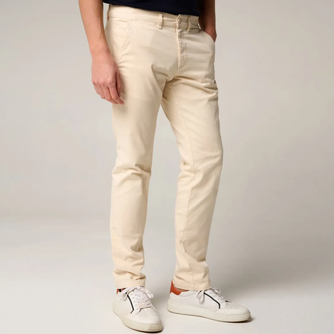 Roland-Garros Pantalons & Shorts-Pantalon Heritage homme - Ecru