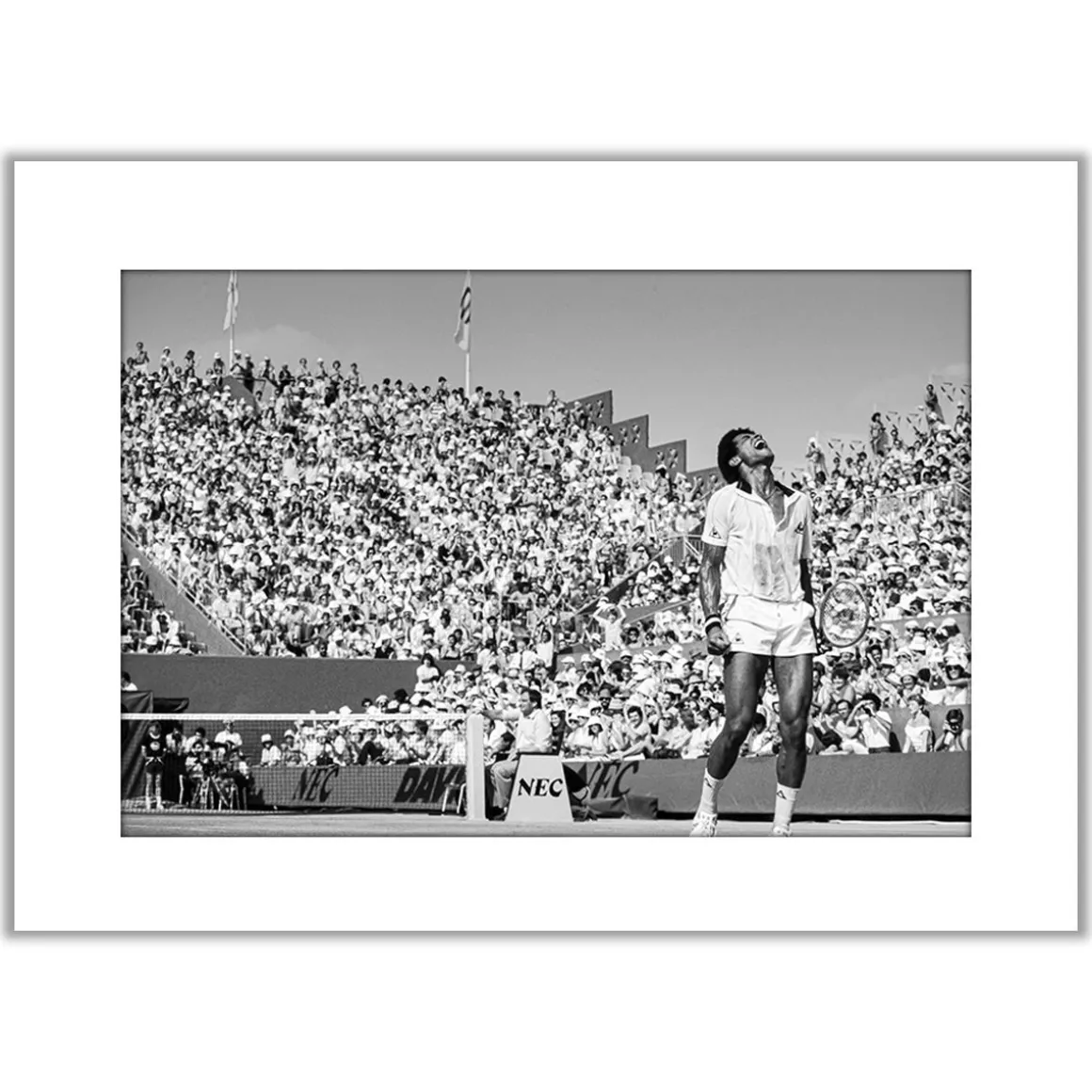 Roland-Garros Papeterie-Photo Yannick Noah – Le cri 30 x 40 cm