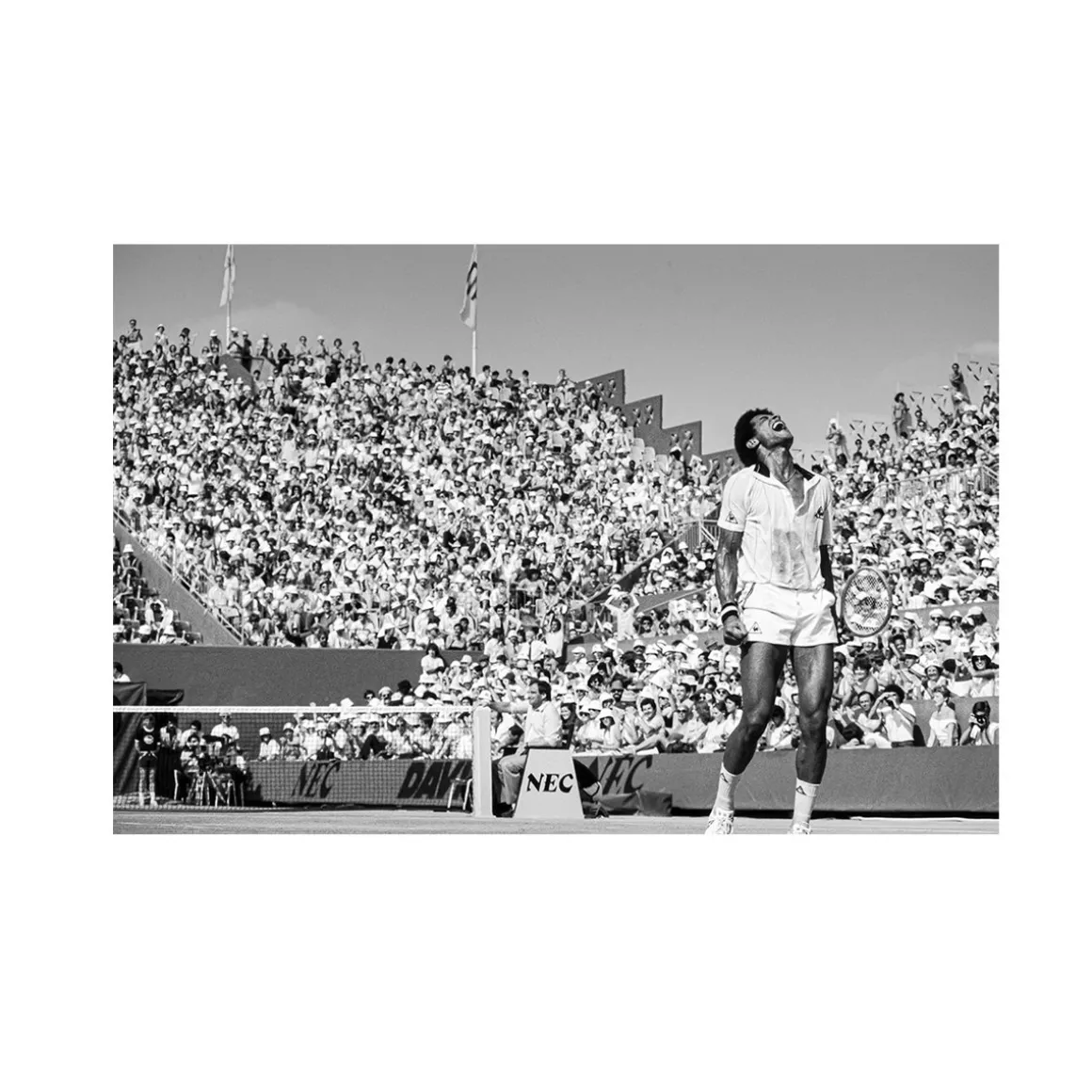 Roland-Garros Papeterie-Photo Yannick Noah – Le cri 15 x 21 cm