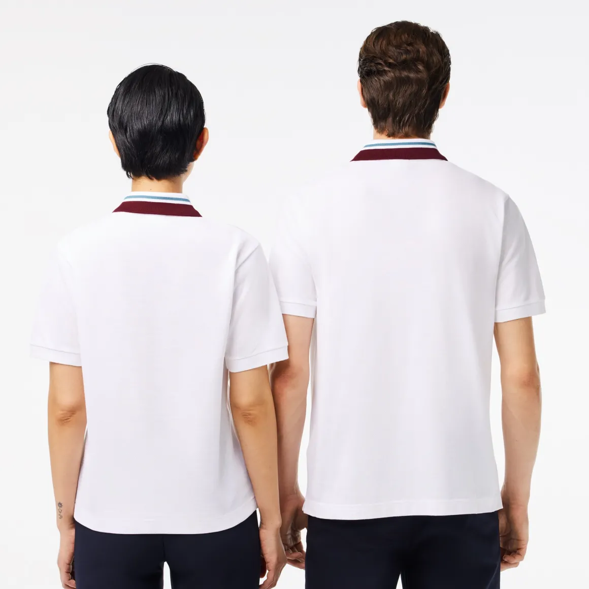 polo_arbitre_unisexe_lacoste_x_rolandgarros__blanc_2.webp Roland-Garros Tenue De Tennis Femmes | Tenues De Tennis Femmes-Polo Arbitre unisexe Lacoste x - Blanc