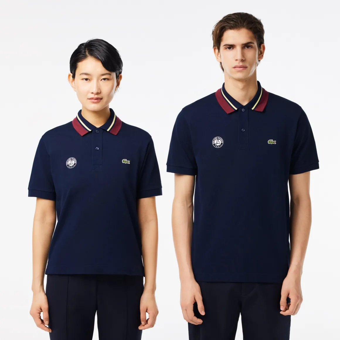 Roland-Garros Tenue De Tennis Femmes | Tenues De Tennis Femmes-Polo arbitre unisexe Sport édition Lacoste x Roland Garros - Marine