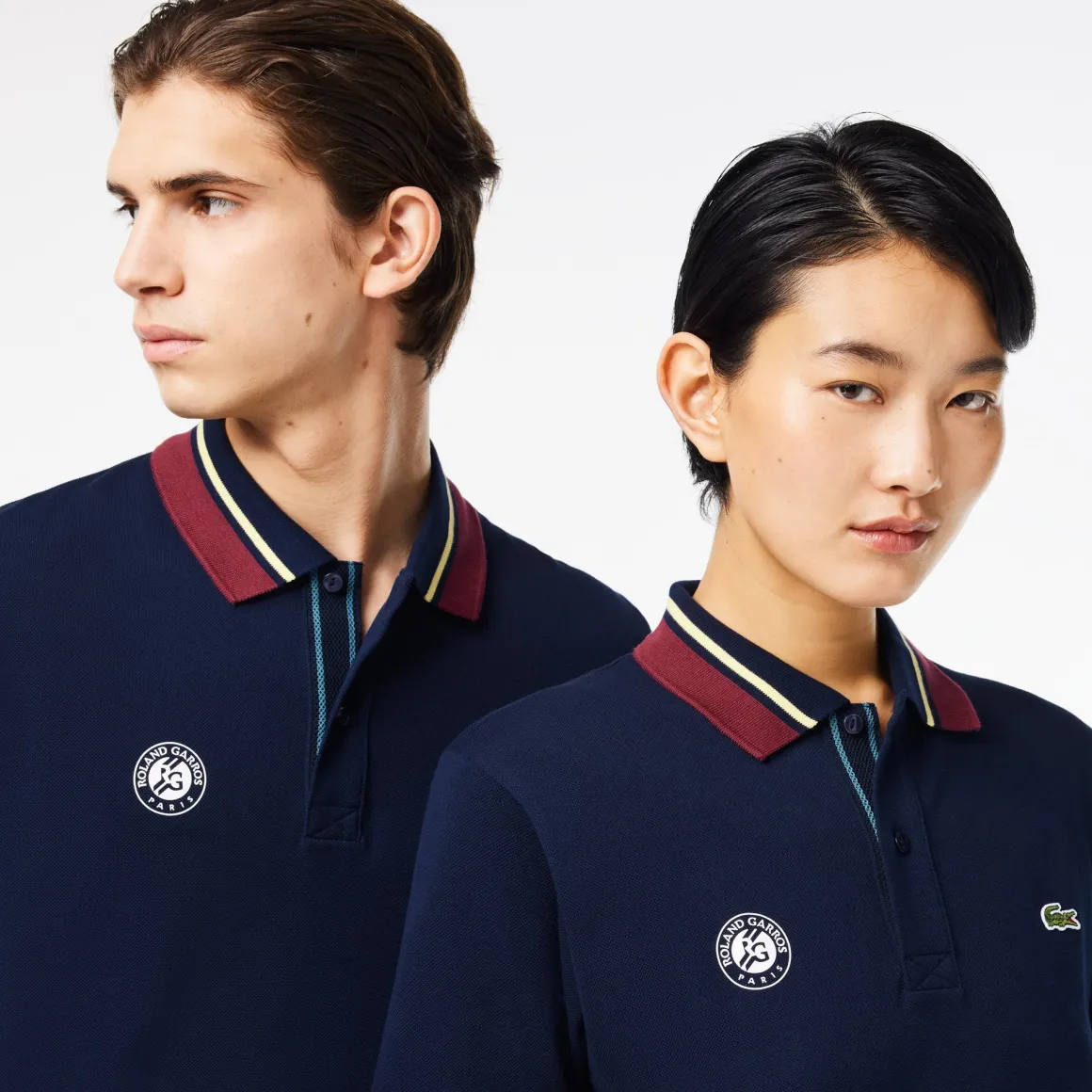 Roland-Garros Tenue De Tennis Femmes | Tenues De Tennis Femmes-Polo arbitre unisexe Sport édition Lacoste x Roland Garros - Marine