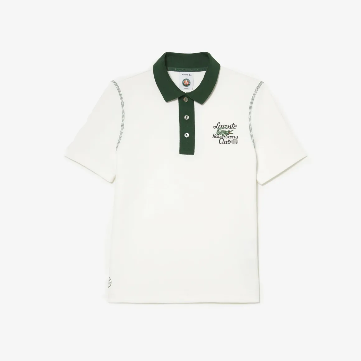 polo_femme_lacoste_pour_roland_garros__blanc_vert_3.webp Roland-Garros Polos & Chemises-Polo femme Lacoste pour Roland Garros - Blanc Vert