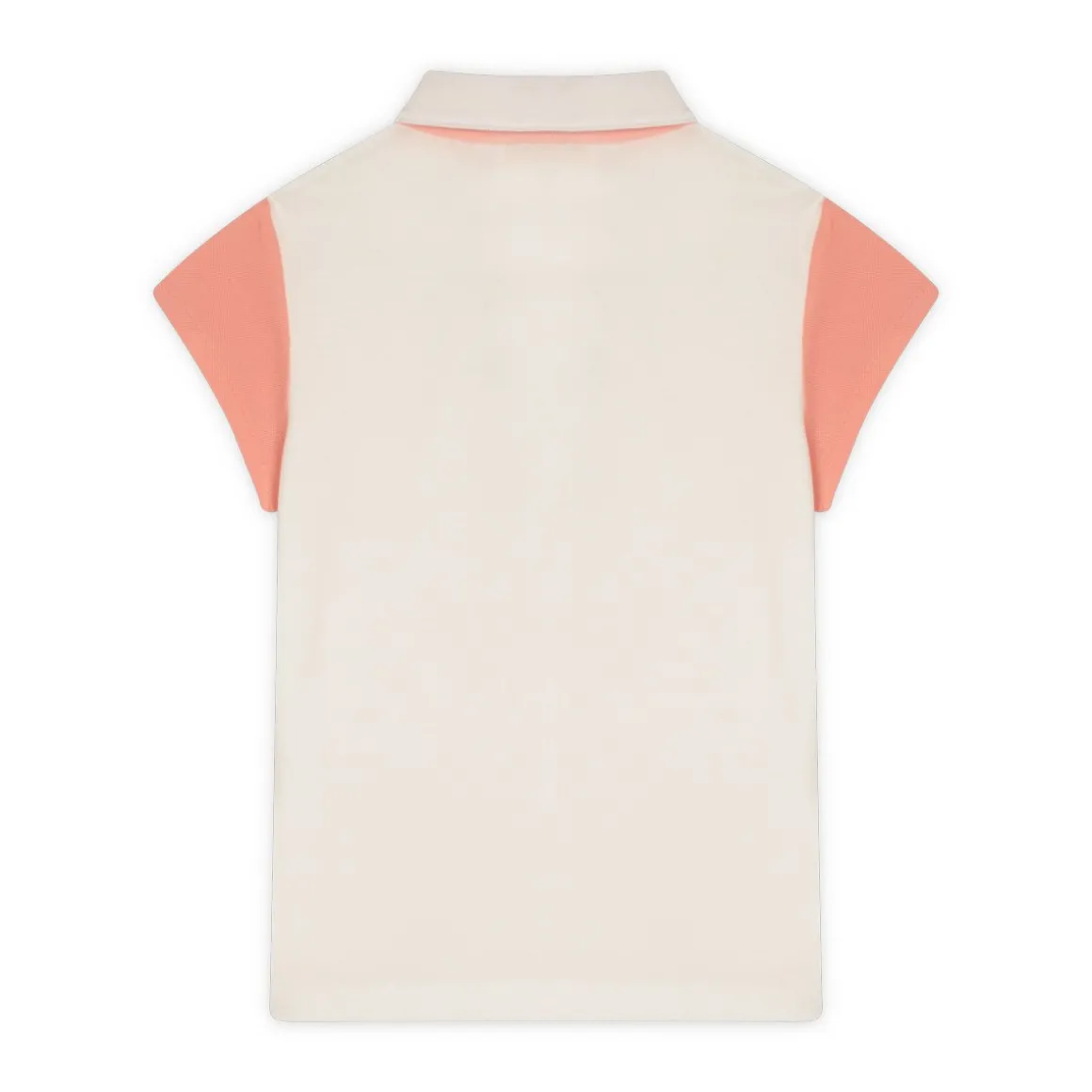 Roland-Garros Hauts-Polo fille Stripes - Ecru