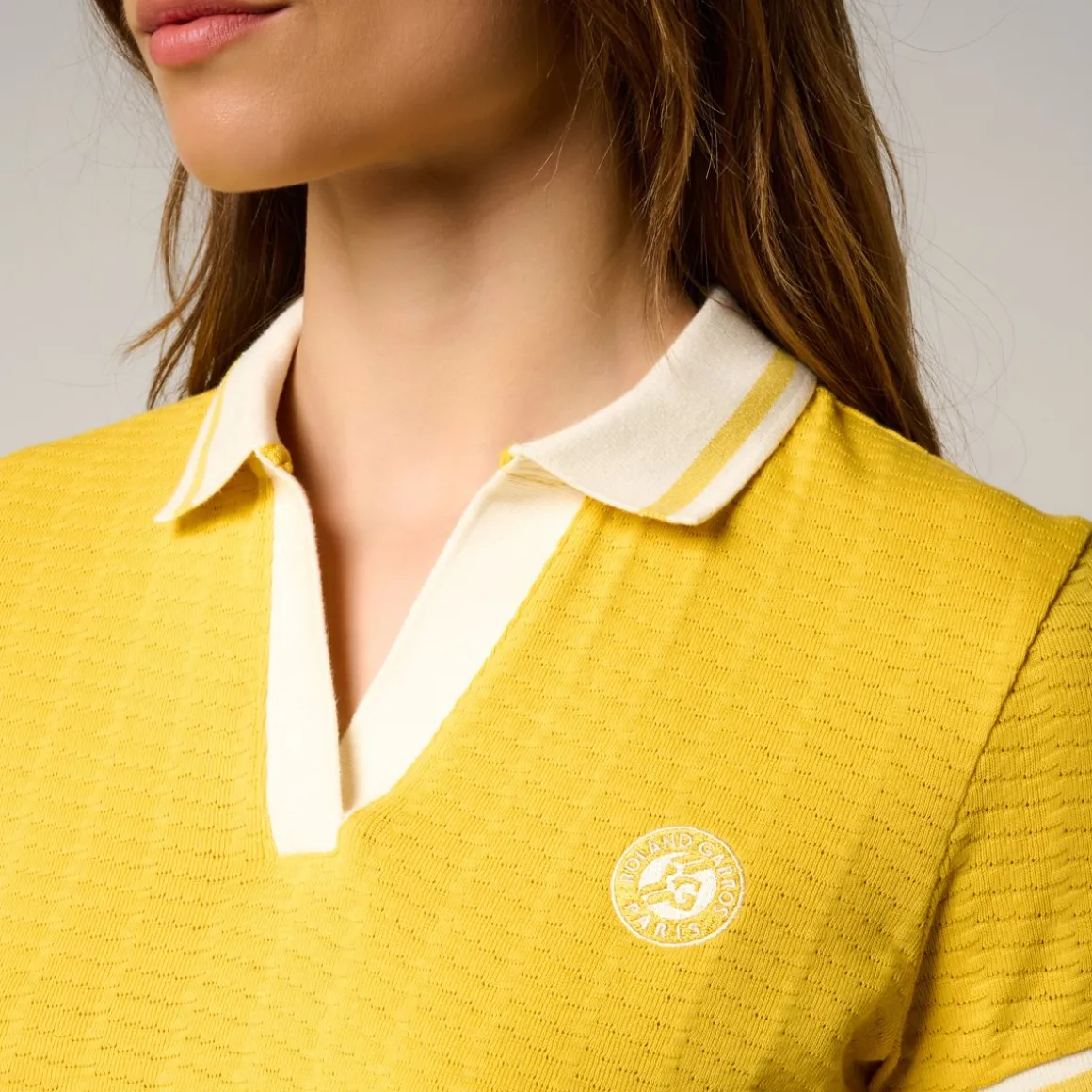 polo_heritage_femme_rolandgarros__jaune_2.webp Roland-Garros Polos & Chemises-Polo Heritage femme - Jaune