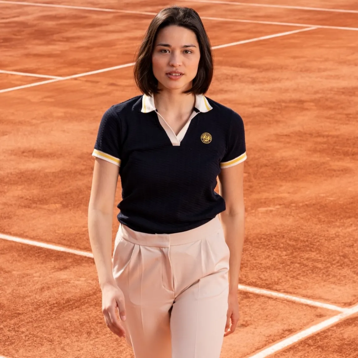 Roland-Garros Polos & Chemises-Polo Heritage femme - Marine