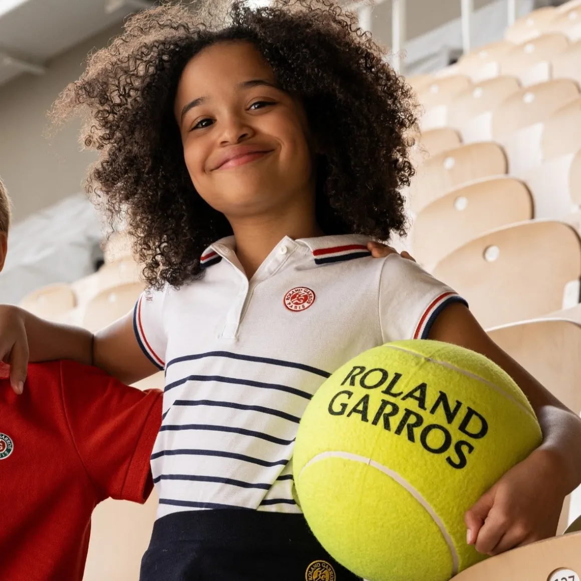 Roland-Garros Hauts-Polo Heritage fille - Ecru