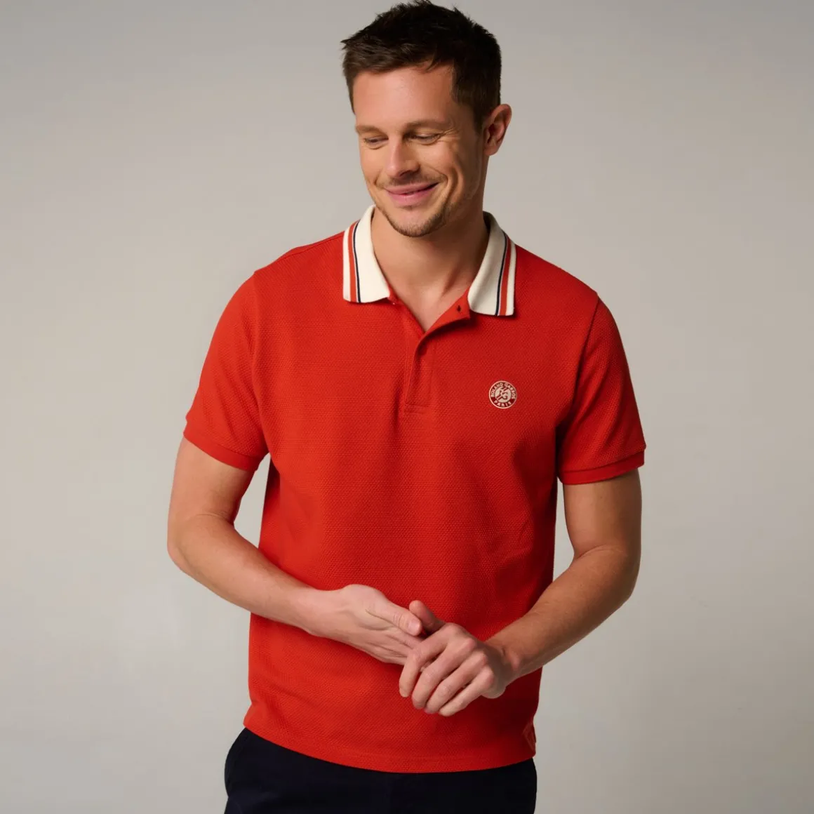 polo_heritage_homme_rolandgarros__terre_battue_4.webp Roland-Garros Polos-Polo Heritage homme - Terre Battue