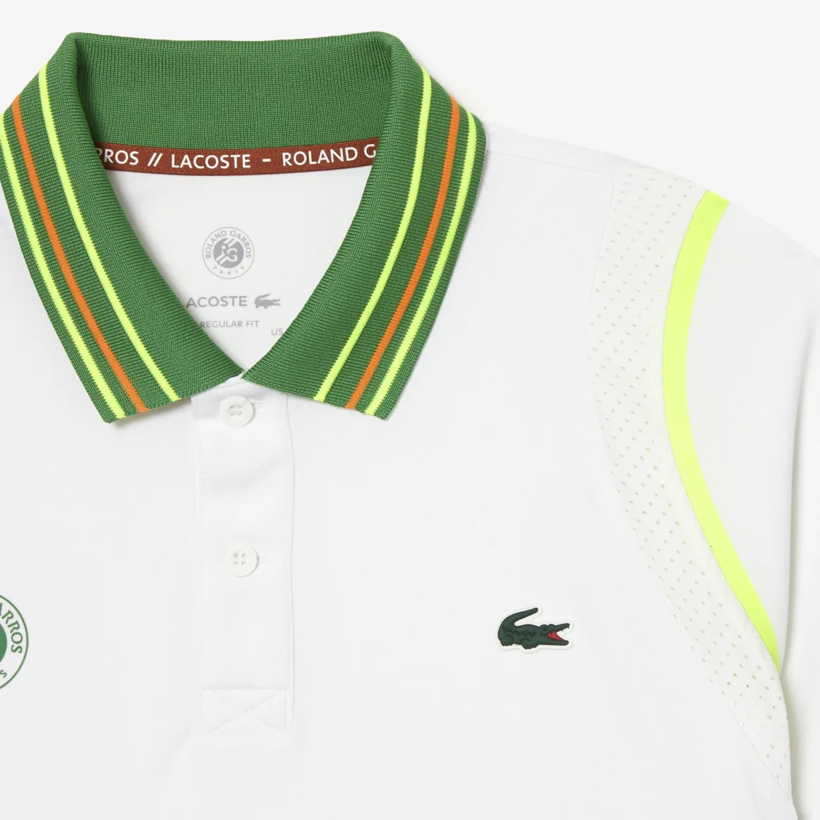 Roland-Garros Tenues De Tennis Hommes | Tenues De Tennis Hommes-Polo homme Lacoste pour - Tarragon White