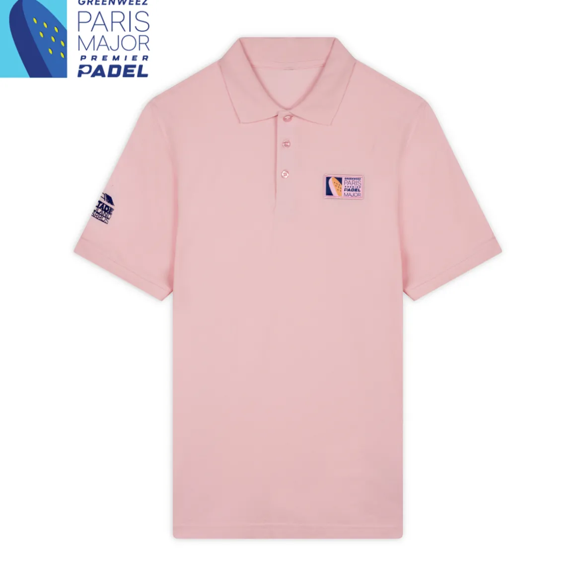 Roland-Garros Polos-Polo Paris Major Premier Padel 2023 - Rose